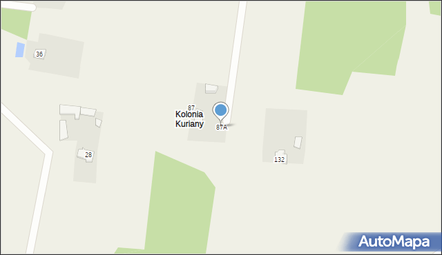 Kuriany, Kuriany, 87A, mapa Kuriany