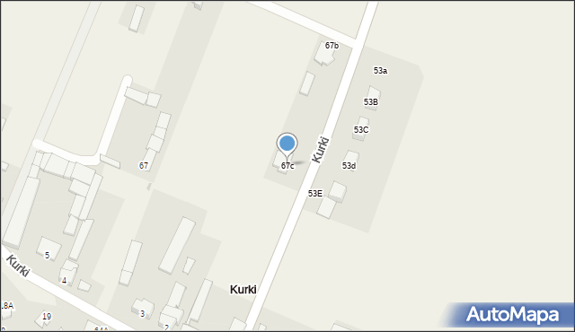 Kurki, Kurki, 67c, mapa Kurki