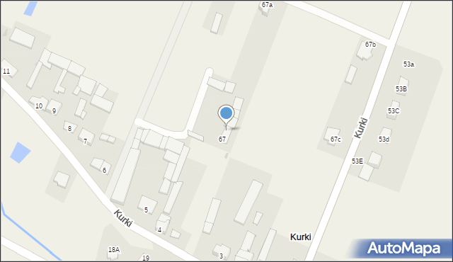 Kurki, Kurki, 67d, mapa Kurki