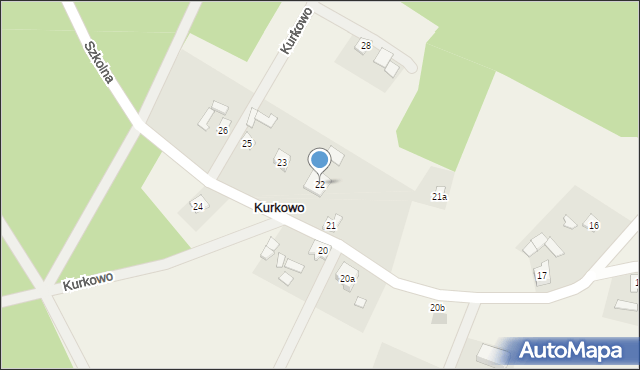 Kurkowo, Kurkowo, 22, mapa Kurkowo