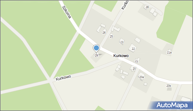 Kurkowo, Kurkowo, 24, mapa Kurkowo