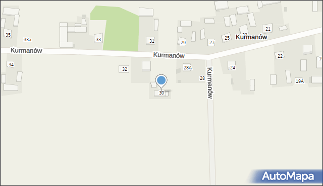 Kurmanów, Kurmanów, 30, mapa Kurmanów