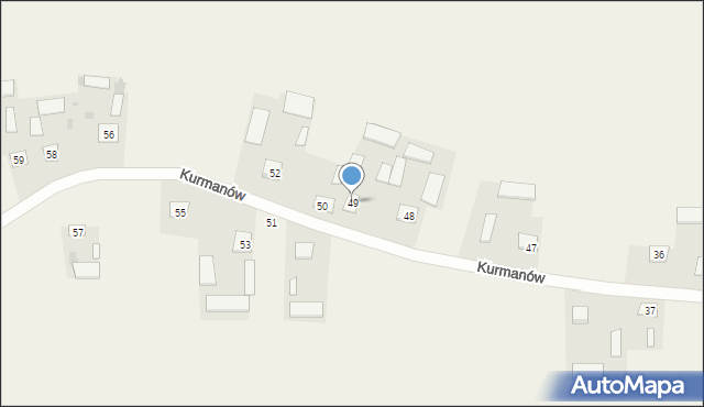 Kurmanów, Kurmanów, 49, mapa Kurmanów