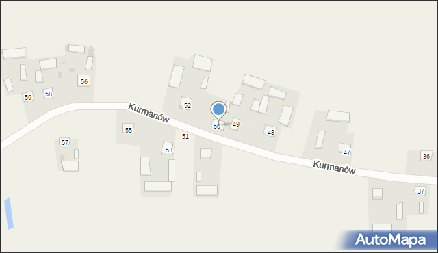 Kurmanów, Kurmanów, 50, mapa Kurmanów