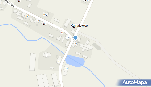 Kurnatowice, Kurnatowice, 10, mapa Kurnatowice