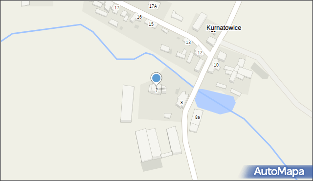 Kurnatowice, Kurnatowice, 7, mapa Kurnatowice