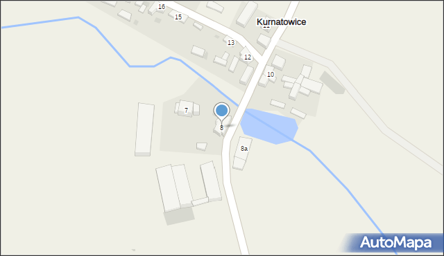 Kurnatowice, Kurnatowice, 8, mapa Kurnatowice