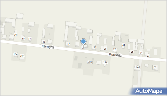 Kurnędz, Kurnędz, 31, mapa Kurnędz