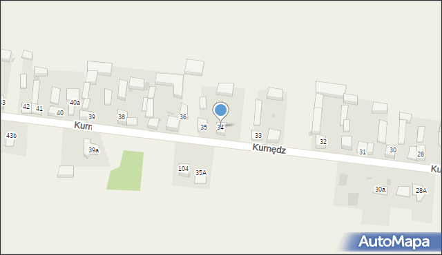 Kurnędz, Kurnędz, 34, mapa Kurnędz