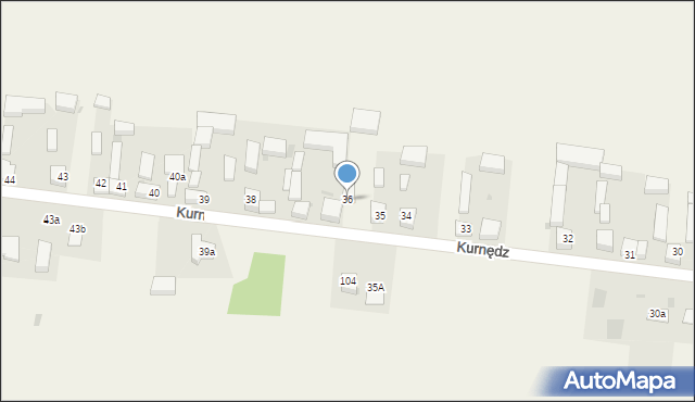 Kurnędz, Kurnędz, 36, mapa Kurnędz