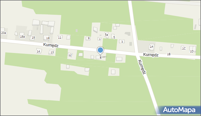 Kurnędz, Kurnędz, 6, mapa Kurnędz