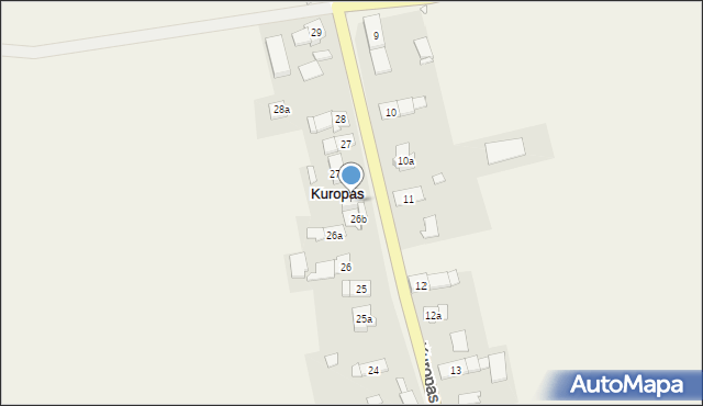 Kuropas, Kuropas, 26c, mapa Kuropas