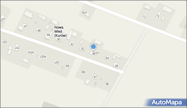 Kurów, Kurów, 93, mapa Kurów