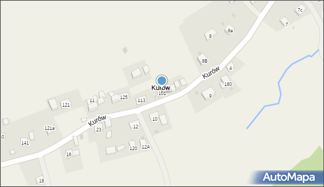 Kurów, Kurów, 101, mapa Kurów