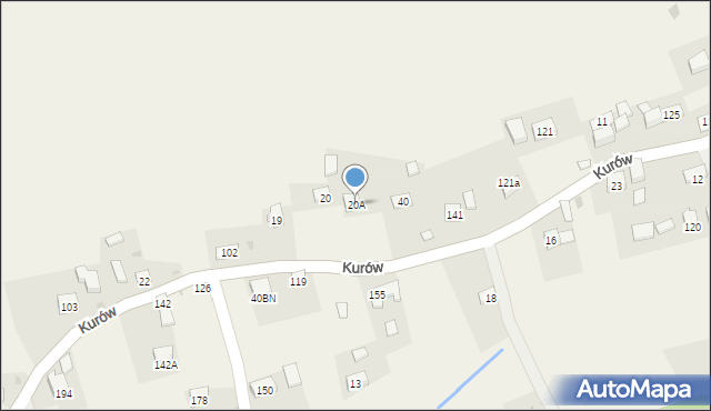 Kurów, Kurów, 20A, mapa Kurów