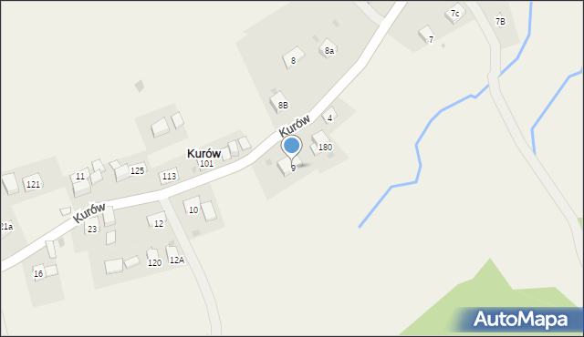 Kurów, Kurów, 9, mapa Kurów