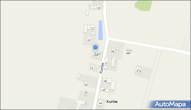 Kurów, Kurów, 22a, mapa Kurów