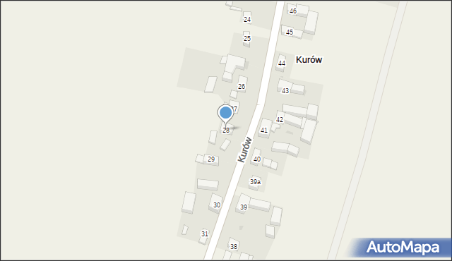 Kurów, Kurów, 28, mapa Kurów