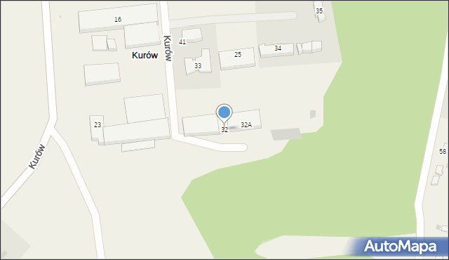 Kurów, Kurów, 32, mapa Kurów