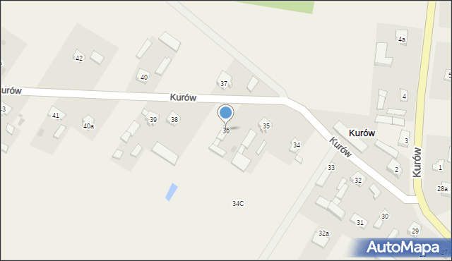 Kurów, Kurów, 36, mapa Kurów