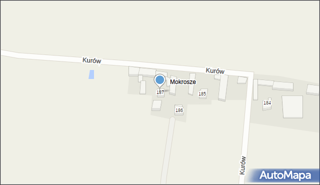 Kurów, Kurów, 187, mapa Kurów