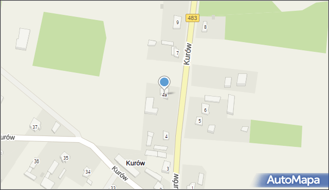 Kurówek, Kurówek, 4a, mapa Kurówek