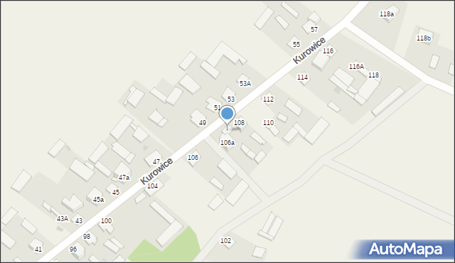 Kurowice, Kurowice, 108a, mapa Kurowice