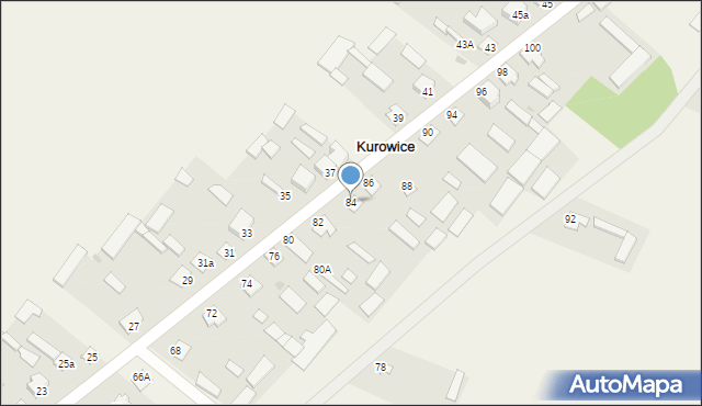 Kurowice, Kurowice, 84, mapa Kurowice