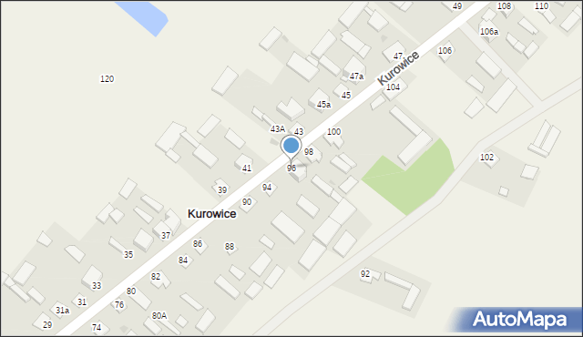 Kurowice, Kurowice, 96, mapa Kurowice