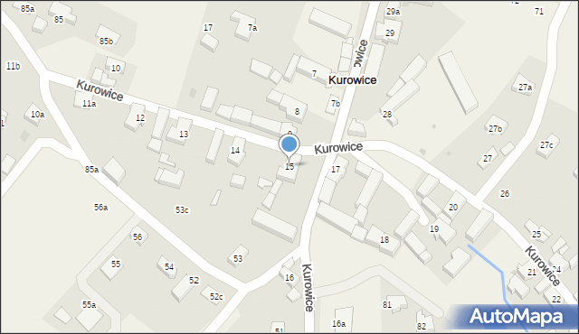 Kurowice, Kurowice, 15, mapa Kurowice