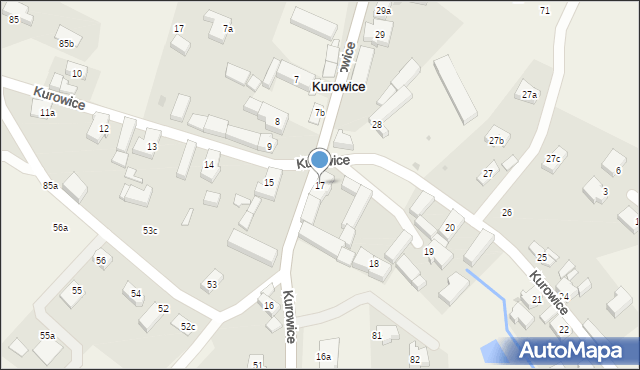 Kurowice, Kurowice, 17, mapa Kurowice