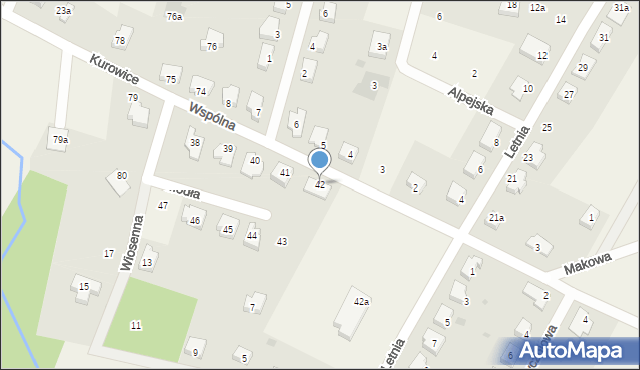 Kurowice, Kurowice, 42, mapa Kurowice