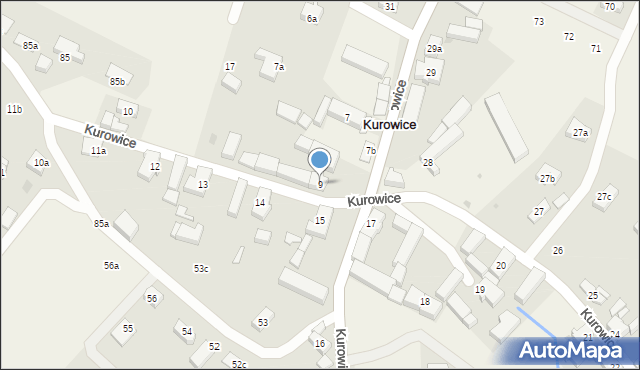 Kurowice, Kurowice, 9, mapa Kurowice