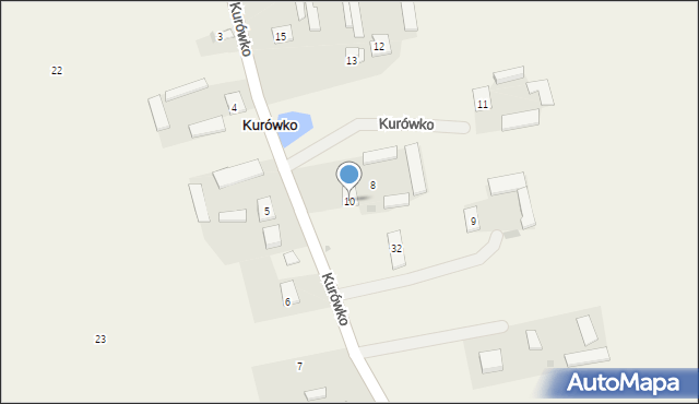 Kurówko, Kurówko, 10, mapa Kurówko