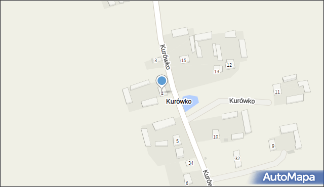 Kurówko, Kurówko, 4, mapa Kurówko