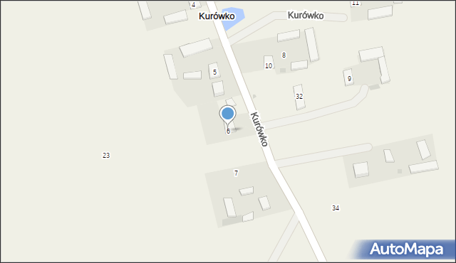 Kurówko, Kurówko, 6, mapa Kurówko