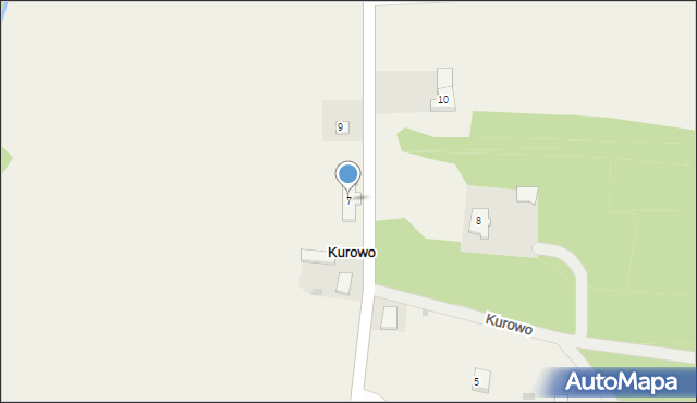 Kurowo, Kurowo, 7, mapa Kurowo