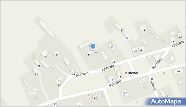 Kurowo, Kurowo, 34, mapa Kurowo
