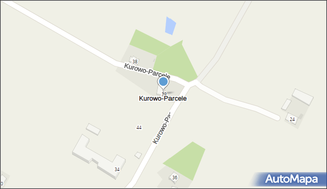 Kurowo-Parcele, Kurowo-Parcele, 39, mapa Kurowo-Parcele