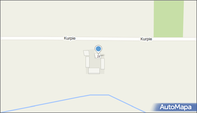 Kurpie, Kurpie, 14, mapa Kurpie