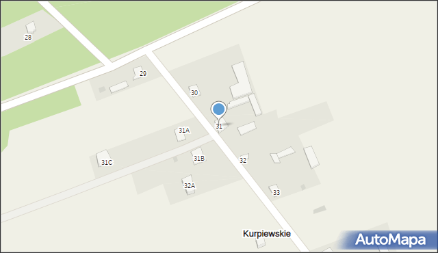 Kurpiewskie, Kurpiewskie, 31, mapa Kurpiewskie