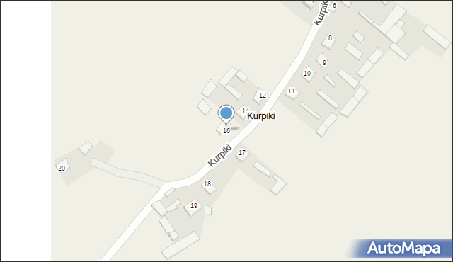 Kurpiki, Kurpiki, 16, mapa Kurpiki