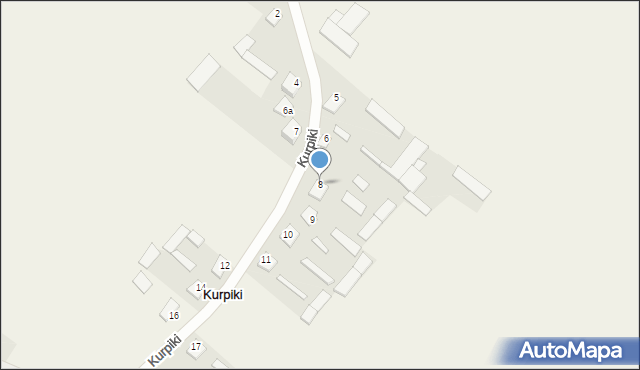 Kurpiki, Kurpiki, 8, mapa Kurpiki