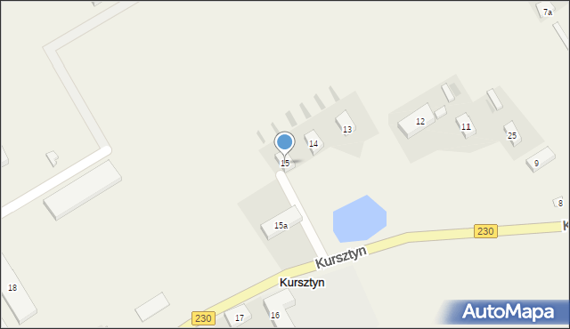 Kursztyn, Kursztyn, 15, mapa Kursztyn