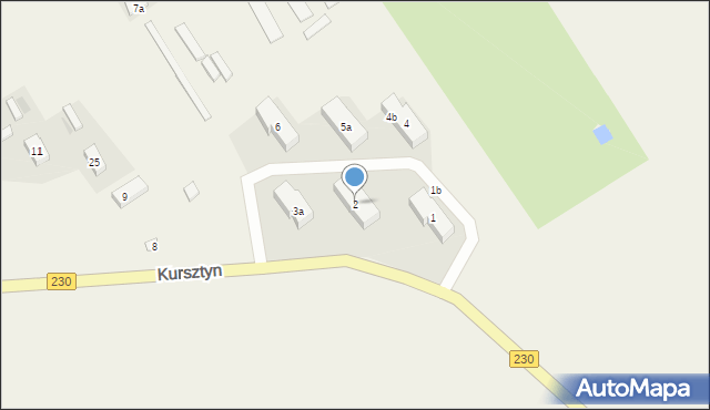 Kursztyn, Kursztyn, 2, mapa Kursztyn