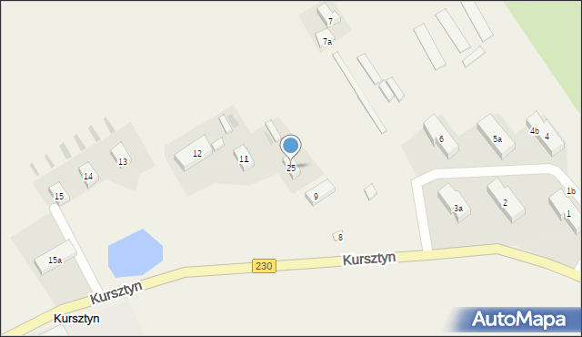 Kursztyn, Kursztyn, 25, mapa Kursztyn