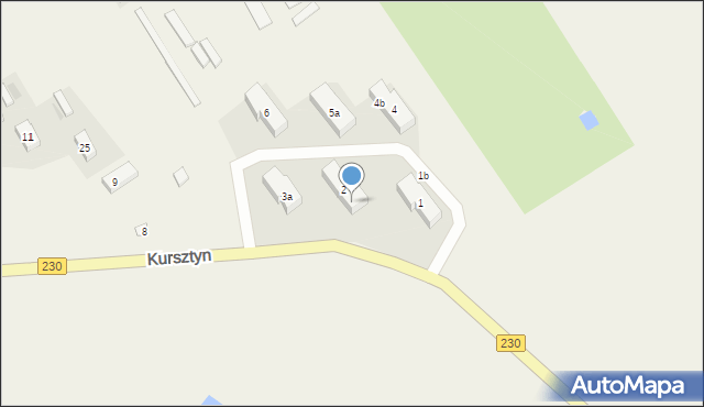 Kursztyn, Kursztyn, 2a, mapa Kursztyn