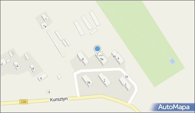 Kursztyn, Kursztyn, 5b, mapa Kursztyn