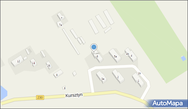 Kursztyn, Kursztyn, 6b, mapa Kursztyn