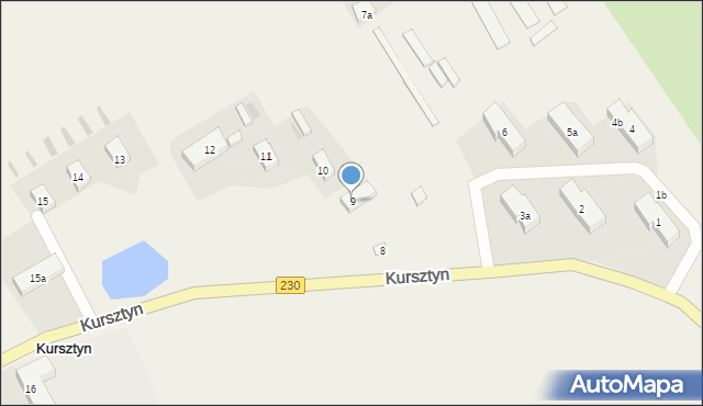 Kursztyn, Kursztyn, 9, mapa Kursztyn